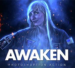 极品PS动作－荧火重生：Awaken Photoshop Action
